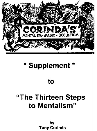 13 steps to mentalism tony corinda pdf